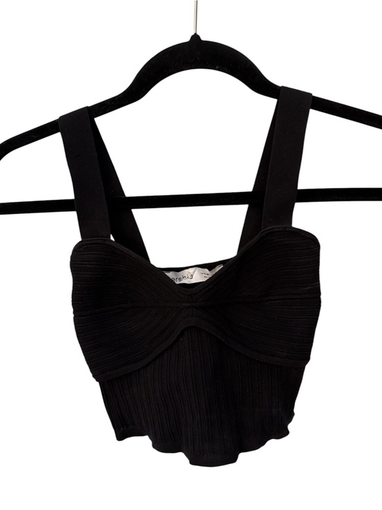 Bershka Tops - Bershka Black Ribbed Bustier Cami XS